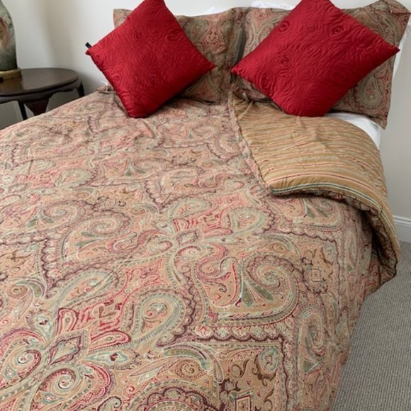 Ralph Lauren Home Bedding Vintage Cotton Paisley Ralph Lauren
